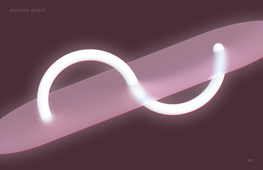 Designed object inspired by dragon fruit veins